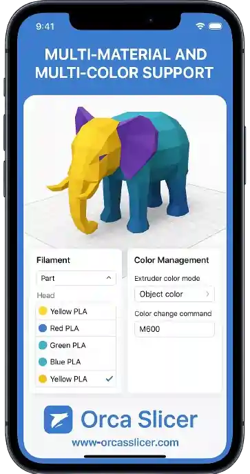 Multi-Material and Multi-Color Support